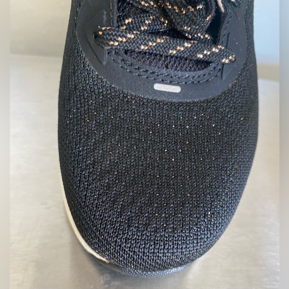 SKECHERS.. EDGERIDGE WOMENS EDGERIDGE BLACK AND GOLD SNEAKERS - Picture 15 of 16